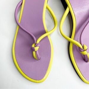 VINTAGE GAP Women’s Lavender & Yellow Color block Slide Sandals